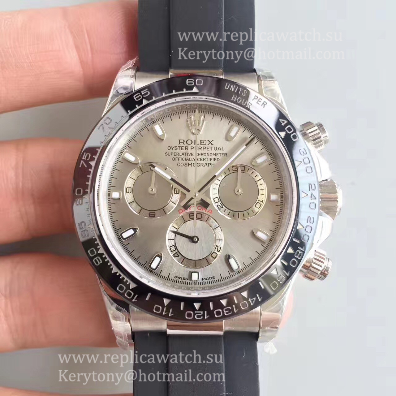 Best Price R01ex Daytona 116519 LN JHF SS Grey Dial 4130